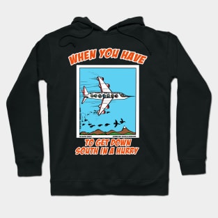 Bird Migration Service Airline Funny Animal Novelty Gift Hoodie